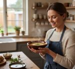 Handmade Wooden Bowls and Plates 7 Pieces Set - Image 4