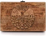Handmade Mango Wood Tree of Life Keepsake Box: Engraved Jewelry Organizer - Image 2