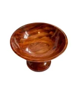Wooden Bowl with Stand : Elegant Kitchen & Dining Decor - Image 5