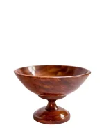 Wooden Bowl with Stand : Elegant Kitchen & Dining Decor - Image 4