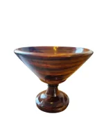Handmade Walnut Wood Bowl: Rustic Dining & Home Decor - Image 4