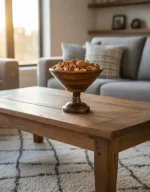Handmade Walnut Wood Bowl: Rustic Dining & Home Decor - Image 5