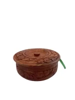 Handcrafted Wooden Coaster Set: Rustic Drink Coasters & Holder - Image 4