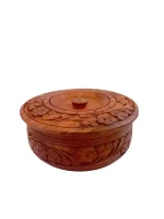Handcrafted Wooden Coaster Set: Rustic Drink Coasters & Holder - Image 2