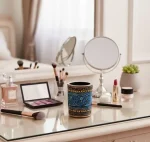 Wooden Handmade Makeup Brush Holder | Natural Wood Cosmetic Organizer | Vanity Storage Gift - Image 4