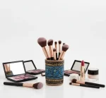 Wooden Handmade Makeup Brush Holder | Natural Wood Cosmetic Organizer | Vanity Storage Gift - Image 8