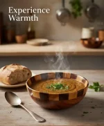 Handmade Wooden Bowl for Soup, Fruits & Salad | Rustic Kitchen and Dining Gift - Image 2
