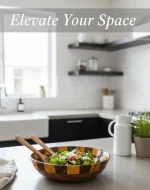 Handmade Wooden Bowl for Soup, Fruits & Salad | Rustic Kitchen and Dining Gift - Image 3