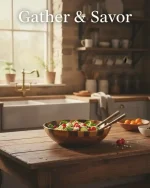 Handmade Wooden Bowl for Soup, Fruits & Salad | Rustic Kitchen and Dining Gift - Image 5