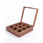 Handmade Wooden Spice Box | Masala Dabba with 9 Containers - Image 5