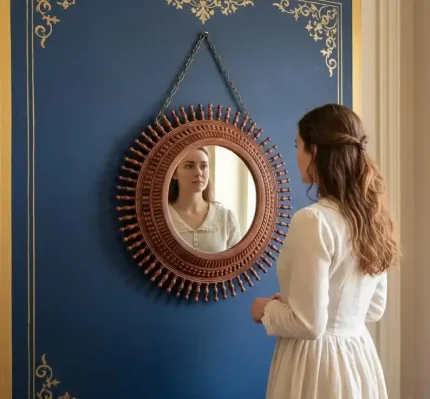 Handcrafted Wooden Framed Wall Mirror | Rustic Home Decor