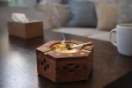 Handmade Wooden Ashtray – Rustic Wood Smoking Tray - Image 5