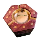 Handmade Wooden Ashtray – Rustic Wood Smoking Tray - Image 6