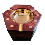 Handmade Wooden Ashtray – Rustic Wood Smoking Tray - Image 2