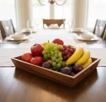 Wooden Handmade Tray Set of 3 – Rustic Serving & Decorative Trays, Natural Wood Home Decor - Image 4