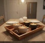 Wooden Handmade Tray Set of 3 – Rustic Serving & Decorative Trays, Natural Wood Home Decor - Image 6