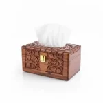 Handmade Wooden Tissue Box Cover | Natural Wood Tissue Holder | Rustic Home Decor