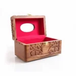 Handmade Wooden Tissue Box Cover | Natural Wood Tissue Holder | Rustic Home Decor - Image 4